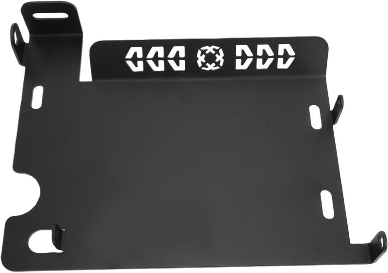 Slow wear optimized quality Naroote Motorcycles Skid Plate, Engine Chassis Protection Guard with Multi Hole Ventilation Design for 368G 368K 368M, Black Anti Rust Coating Motorcycles Skid Plate Replacement Reinforced edge - Image 3