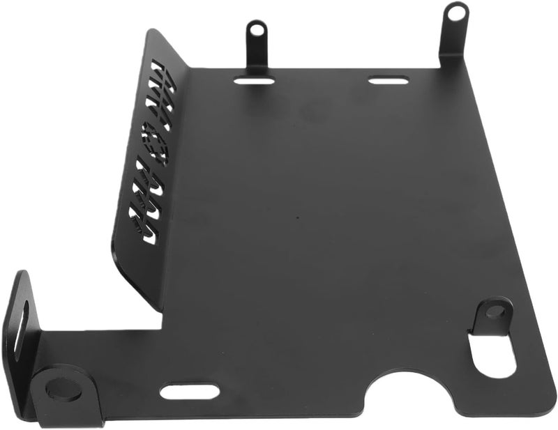 Slow wear optimized quality Naroote Motorcycles Skid Plate, Engine Chassis Protection Guard with Multi Hole Ventilation Design for 368G 368K 368M, Black Anti Rust Coating Motorcycles Skid Plate Replacement Reinforced edge - Image 2