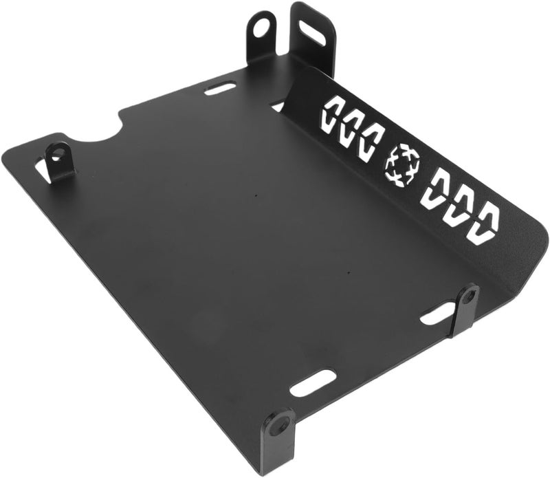 Slow wear optimized quality Naroote Motorcycles Skid Plate, Engine Chassis Protection Guard with Multi Hole Ventilation Design for 368G 368K 368M, Black Anti Rust Coating Motorcycles Skid Plate Replacement Reinforced edge - Image 5