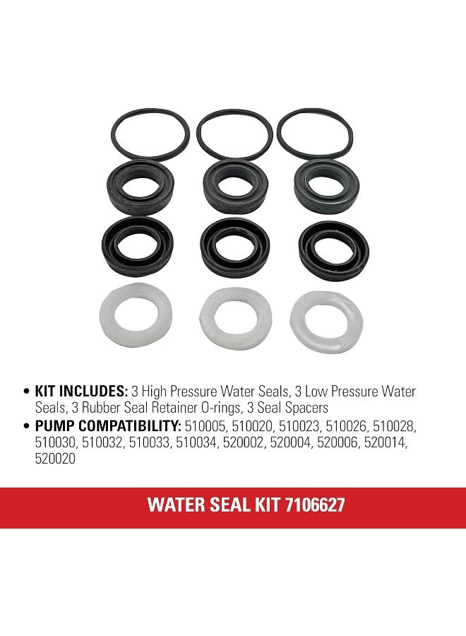 Simpson Cleaning 7106627 Replacement Water Seal Kit for Pressure Washer Pumps, Black - Image 4