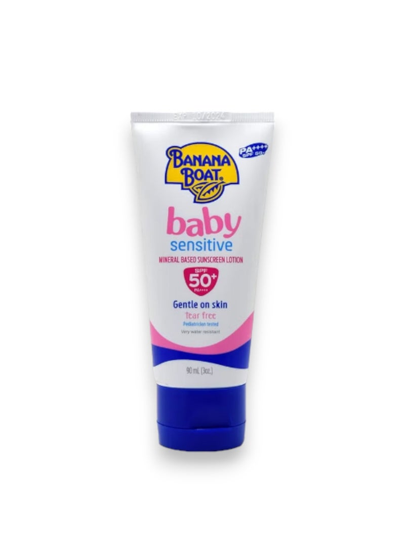 BANANA BOAT Baby Sensitive Sunscreen Lotion Spf50+, 90ml 