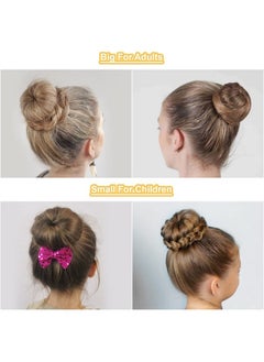 TsMADDTs TsMADDTs Ring Style Bun Maker Set - 7 Golden Bun Makers, 5 Hair Ties, 20 Bobby Pins for Chignon Hairstyles  - Image 5