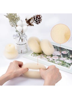 TsMADDTs TsMADDTs Ring Style Bun Maker Set - 7 Golden Bun Makers, 5 Hair Ties, 20 Bobby Pins for Chignon Hairstyles  - Image 4