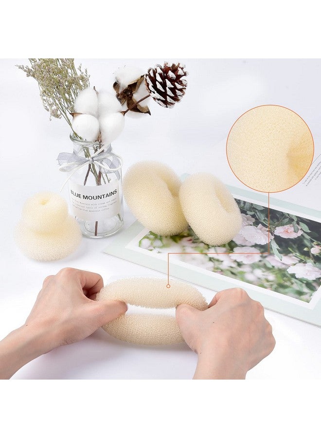 TsMADDTs TsMADDTs Ring Style Bun Maker Set - 7 Golden Bun Makers, 5 Hair Ties, 20 Bobby Pins for Chignon Hairstyles - Image 4