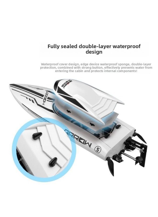 Youdi UDI903/UDI005 Remote Control Speedboat Hull Cover Electric Motor Steering Gear Receiver Battery Accessories-Color:White/Red Boat Cover Remarks  - Image 5