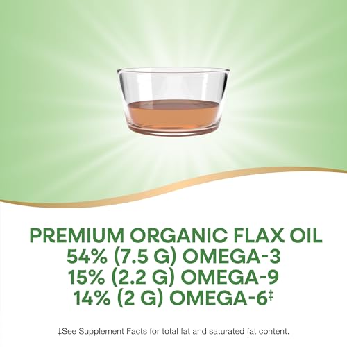 Nature's Way Organic Flax Oil Super Lignan, Omega-3, 6, 9 Fatty Acids(1), Cold-Pressed, Unrefined, Hexane Free, 16 Fl Oz (Packaging May Vary) - Image 3