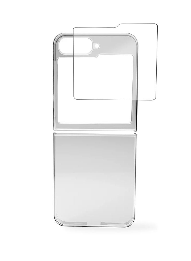 ماكس آند ماكس ماكس اند ماكس سامسونج Z FLIP 6 غطاء شفاف مع حزمة زجاجية - Image 1