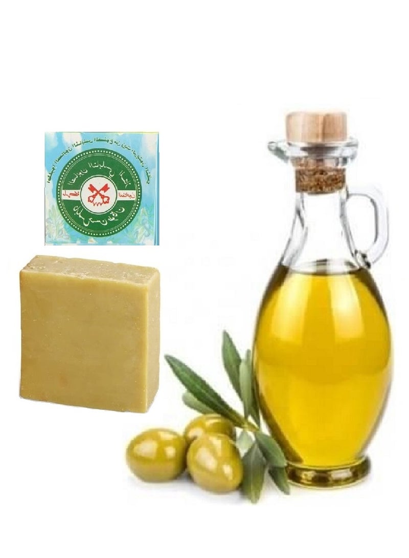 Generic Odorless Handmade 100% Pure Natural and Vegan Moisturizing Olive Oil Nabulsi Bar Soap Suitable For Bath, Body, Face, Hands and Hair Free Of Fragrance  - Image 2
