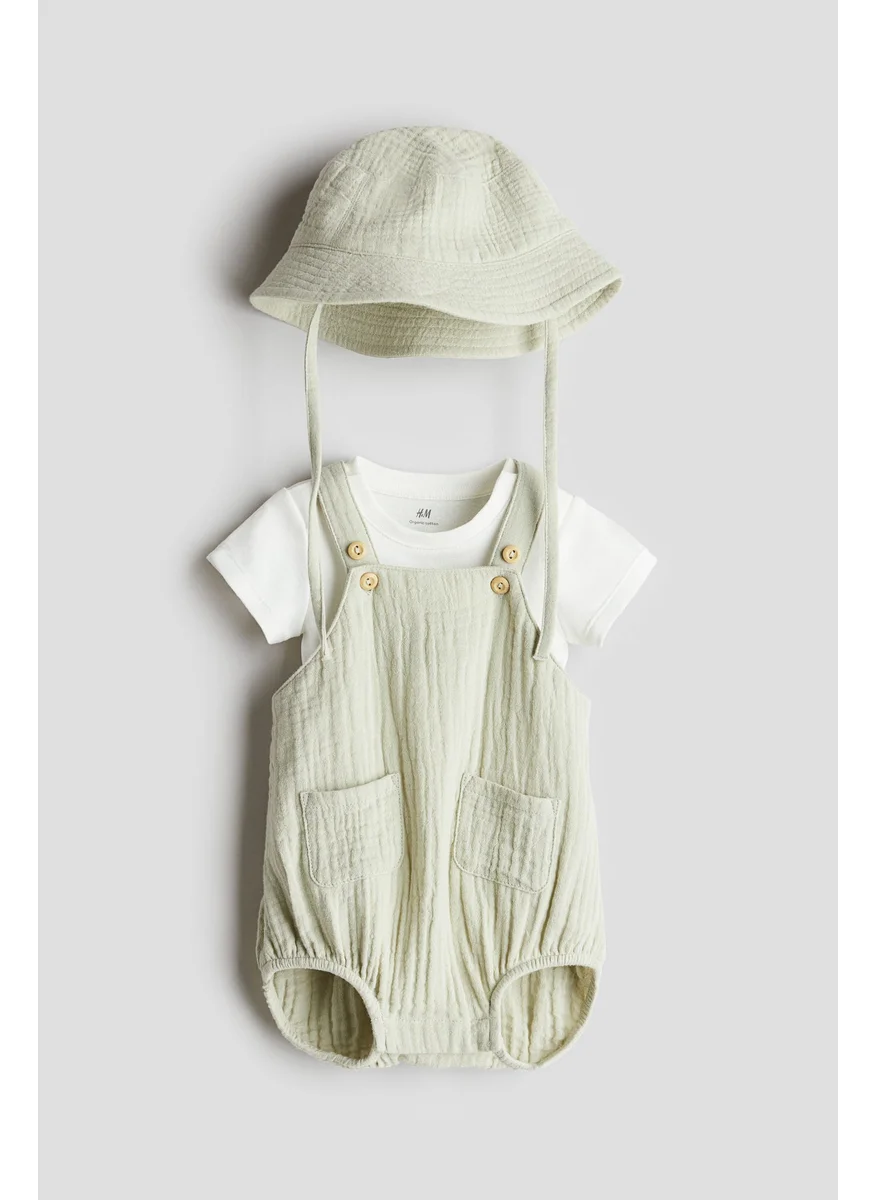 اتش اند ام 3-Piece Cotton Muslin Set