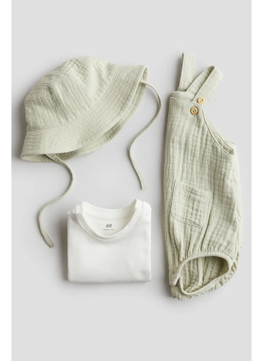اتش اند ام 3-Piece Cotton Muslin Set