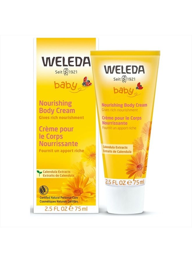 Weleda Baby Calendula Nourishing Body Cream, 2.5 Fluid Ounce, Plant Rich Moisturizer with Calendula and Lanolin - Image 2