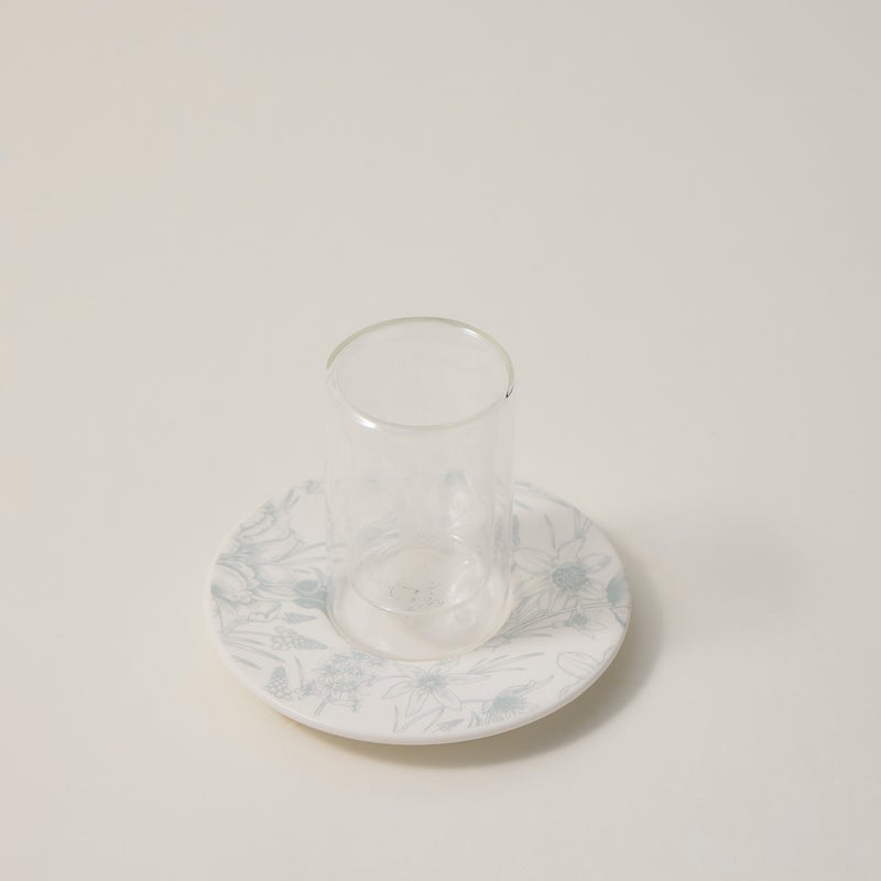 Dallaty white porcelain and glass Tea and coffee cups set 18 pcs - Image 3