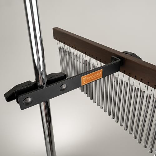 TreeWorks Chimes Bar Mounting Clamp and Chime Holding Bracket — Made in U.S.A. — Fits Any Stand, Steel (TRE52) - Image 2