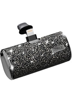 iWalk iWALK Small Portable Power Bank 4500mAh Power Bank, Lightining-Type Diamond-Black  - Image 1