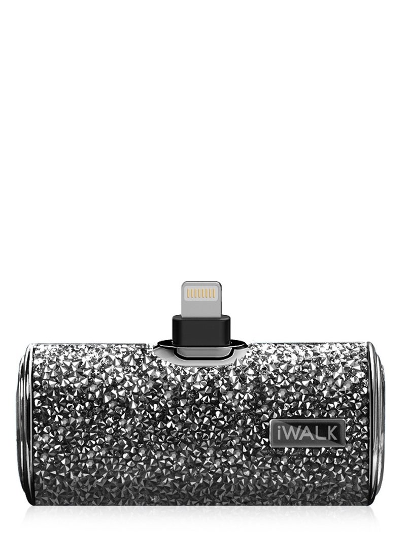 آيووك بنك الطاقة المحمول الصغير iWALK بنك طاقة صغير محمول بسعة 4500 مللي أمبير، بنك طاقة صغير محمول 4500 مللي أمبير، نوع لايتننغ ماسي-أسود - Image 2