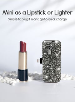 iWalk iWALK Small Portable Power Bank 4500mAh Power Bank, Lightining-Type Diamond-Black  - Image 4