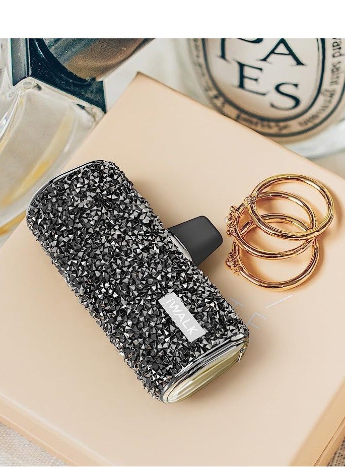 آيووك بنك الطاقة المحمول الصغير iWALK بنك طاقة صغير محمول بسعة 4500 مللي أمبير، بنك طاقة صغير محمول 4500 مللي أمبير، نوع لايتننغ ماسي-أسود - Image 5