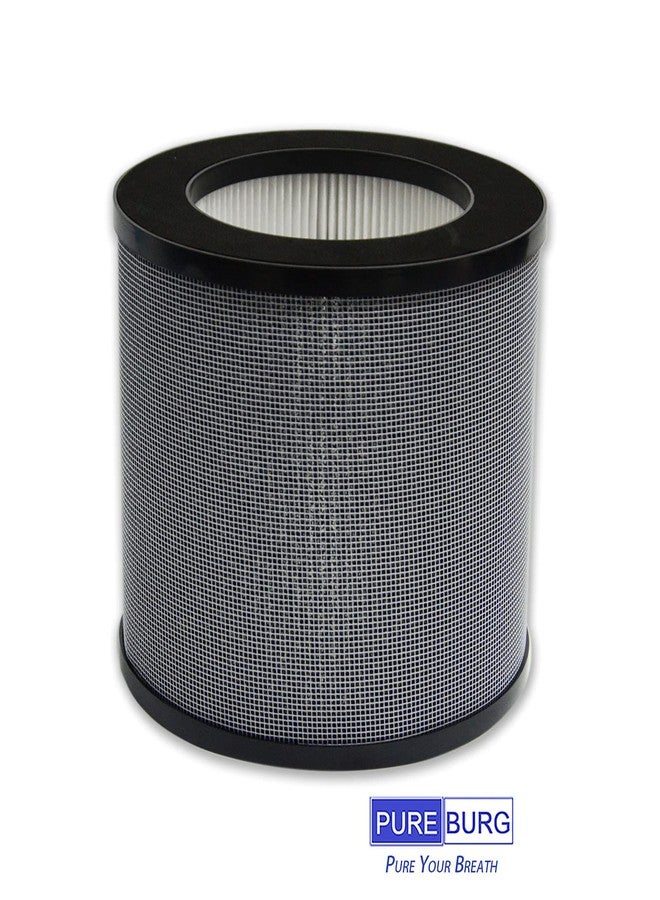 PUREBURG فلاتر بديلة من بيوربيرغ HSE600 متوافقة مع جهاز تنقية الهواء هاثا سبيس هارموني 600 بتقنية HEPA، عبوة من قطعتين، فلتر H13 حقيقي بتقنية HEPA، ترشيح رباعي المراحل، كربون نشط، تنقية هواء 2 في 1 - Image 2