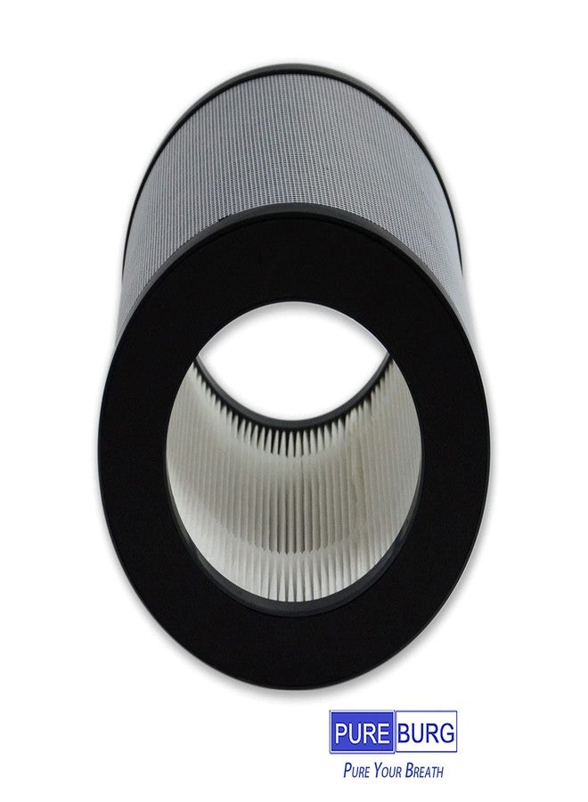 PUREBURG فلاتر بديلة من بيوربيرغ HSE600 متوافقة مع جهاز تنقية الهواء هاثا سبيس هارموني 600 بتقنية HEPA، عبوة من قطعتين، فلتر H13 حقيقي بتقنية HEPA، ترشيح رباعي المراحل، كربون نشط، تنقية هواء 2 في 1 - Image 3