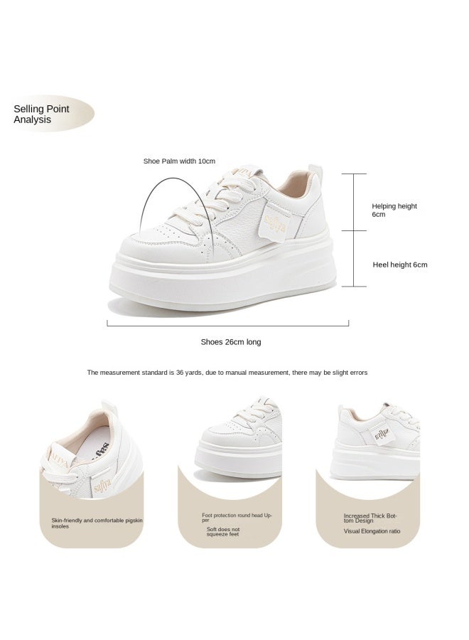 SAFIYA Cm Height】saturday's Women's Canvas Shoes 2025 Spring New Versatile Chunky Sole Sneakers - Image 3