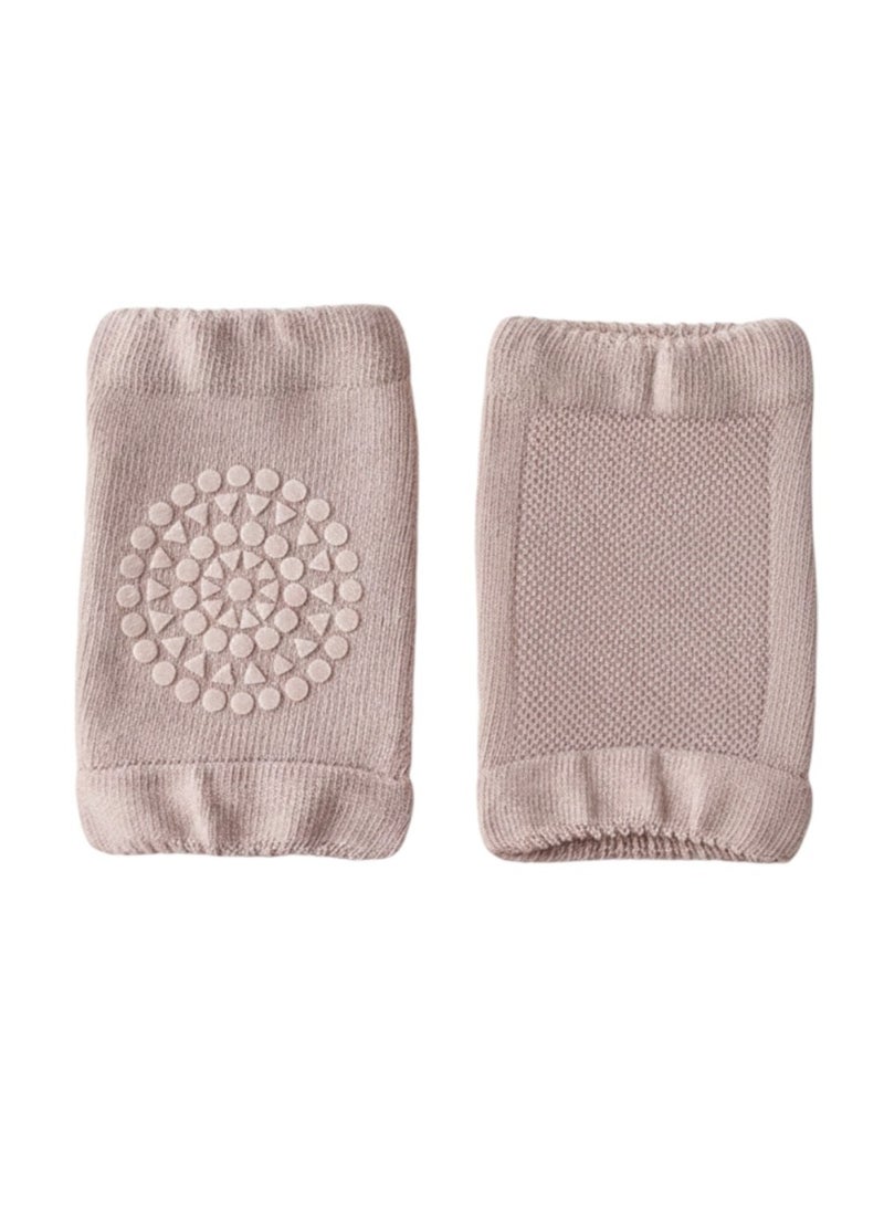 Bambimici 2-Piece Baby Knee Protective Knee Pad Set Beige Dark - Image 4