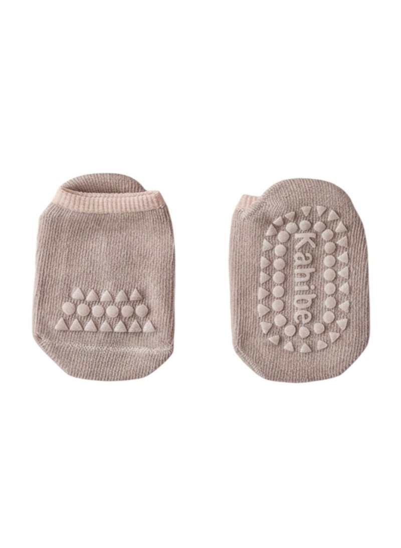 Bambimici 2-Piece Baby Knee Protective Knee Pad Set Beige Dark - Image 5
