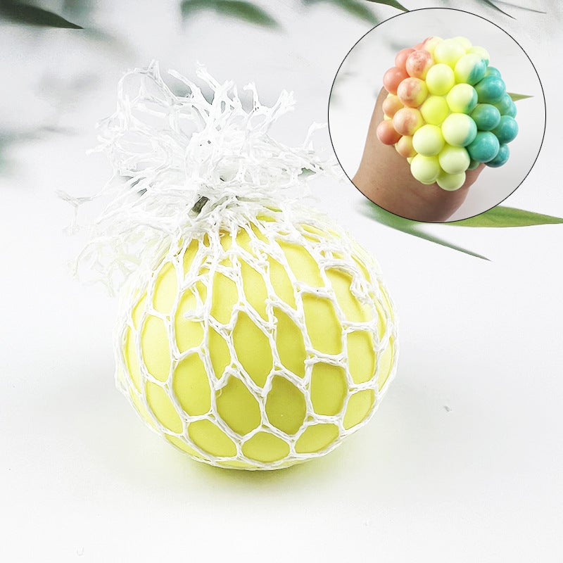 Creative decompression color grape ball squeeze ball decompression kneading music trick vent ball trembles toy factory outlet - Image 1