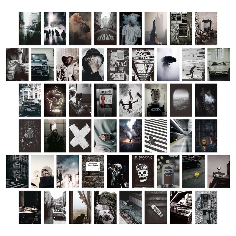 New 50 Posters Postcard Poster Decorative Painting Color Aesthetic Postcard Card - Image 2