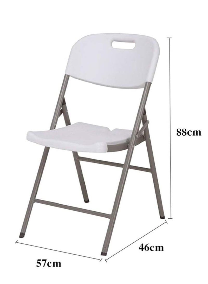 ECVV كرسي قابل للطي بدون ذراعين ECVV® مقعد واحد متين وخفيف الوزن - أبيض - Image 3