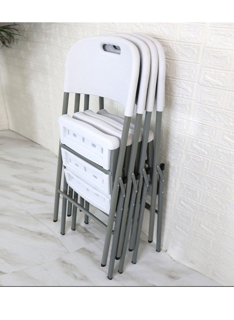 ECVV كرسي قابل للطي بدون ذراعين ECVV® مقعد واحد متين وخفيف الوزن - أبيض - Image 5