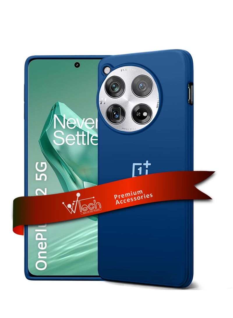 Wtech Liquid Silicone Case Cover For Oneplus 12 5G 2023 Navy Blue - Image 1
