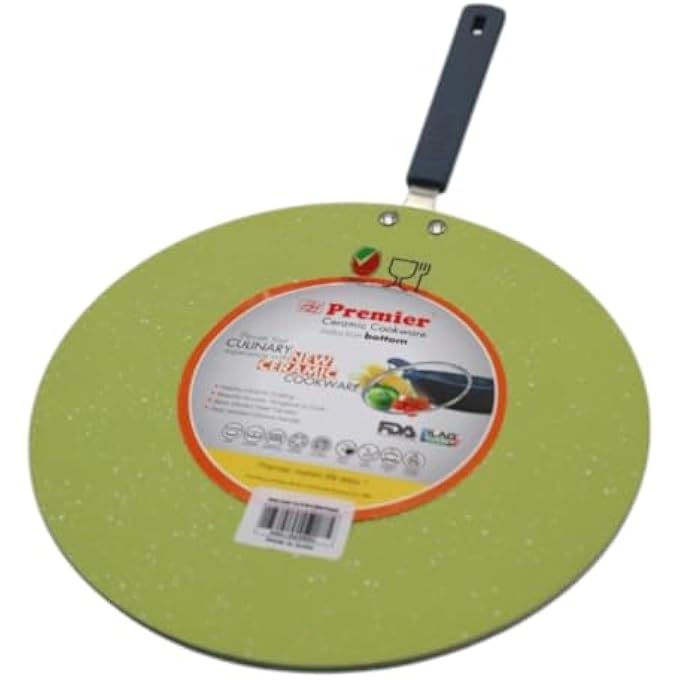Premier Ceramic Tawa Concave 28Cm  Induction Base For Even Cooking  NonStick EcoFriendly  Durable Cookware  Perfect For Roti Dosa Pancakes  HeatResistant Handle - Image 4