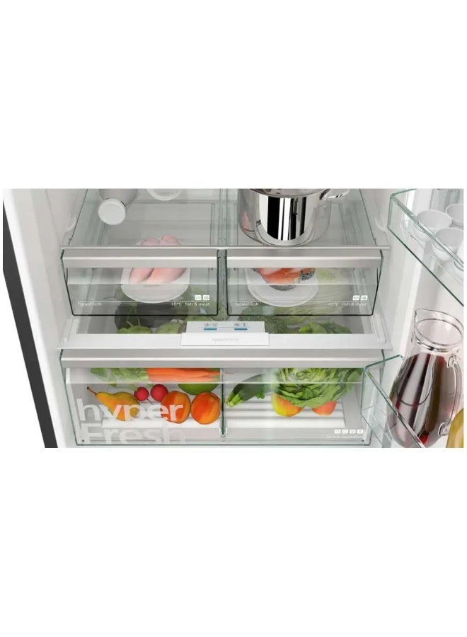 Siemens iQ500 Bottom Freezer 578L Brushed Black – KG76NCXE0M 578 L 100 W KG76NCXE0M black - Image 5