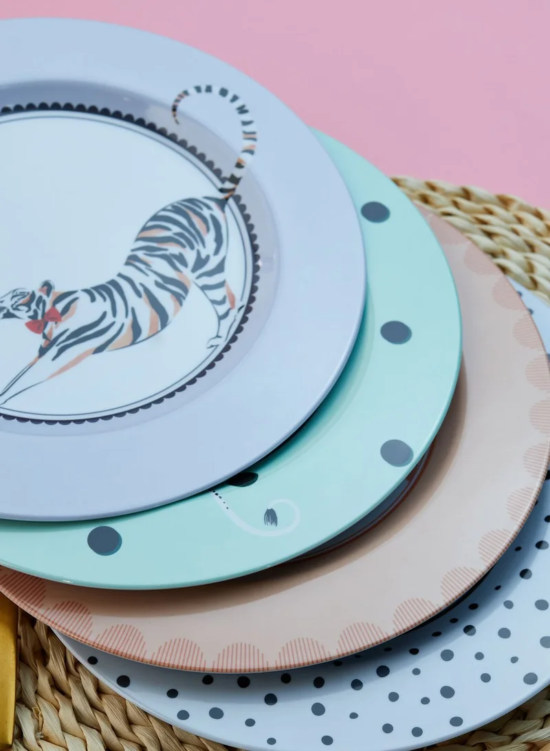 YVONNE ELLEN Set Of 4 Melamine Plates