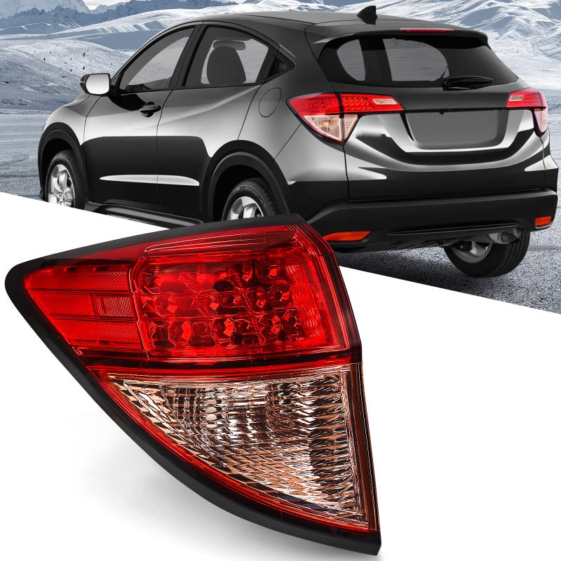Huray Outer Tail Light for Honda HRV 2016 2017 2018 Taillight Assembly Brake Lamp Replacement HO2805109 Driver Side Left