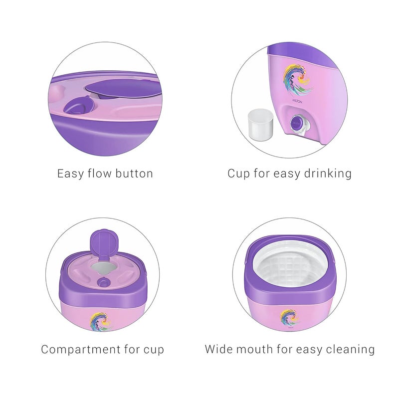 Milton Kool Seal Water Jug 6 Litre – Plastic Insulated Water Dispenser with PU Insulation, BPA Free, Food Grade, Keeps Water Cool for Long Hours, Easy to Carry – Purple - Image 4