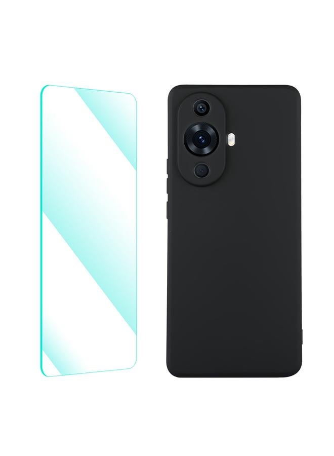 The Bros Case For Huawei Nova 11 Liquid Silicone Phone Case with Tempered Glass Film