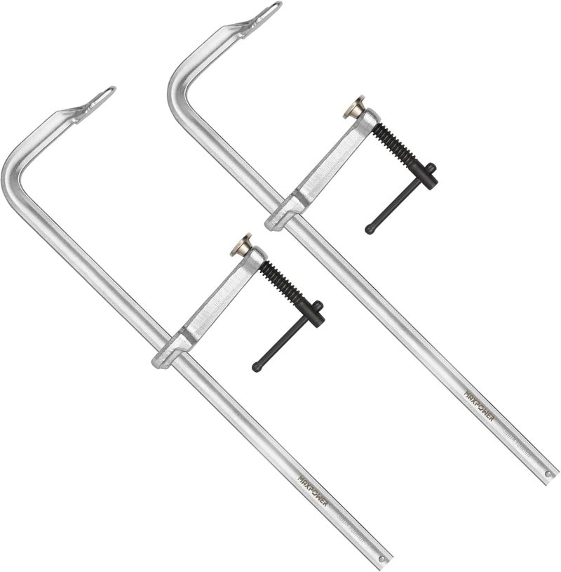 Max Power F Clamp 20 inch, Heavy Duty Welding Clamps, Max Open 20-inch, Throat depth 4-3/4 inch, Pack of 2 - Image 1