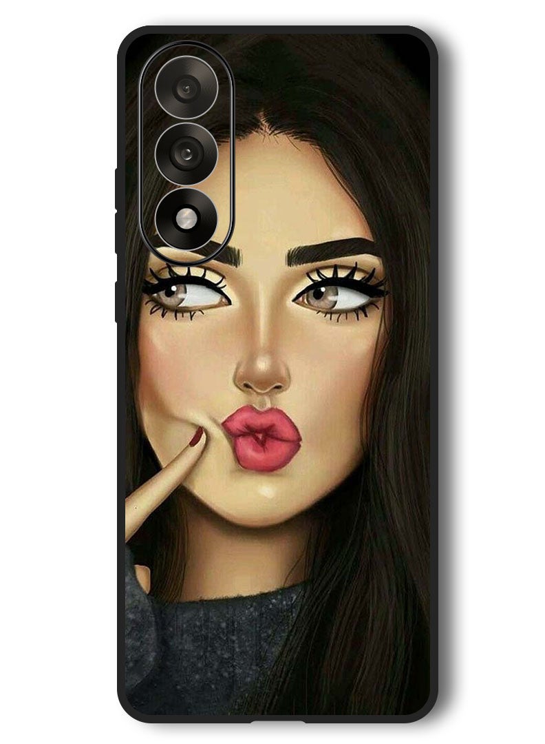 Theodor Case Compatible with OnePlus Nord 5 6.83 Inch Protection Shockproof Bumper Cover Cute Girl - Image 1