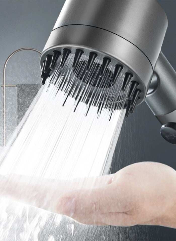 Kutis 1-Set Bathroom Shower Head Set ABS Gun Grey 25x6x2 Centimeter - Image 2