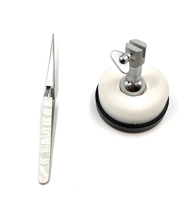 Ceznek Helping Third Hand Magnetic with NonSkid Base CrossLocking Tweezer HandsFree Holder Platform for Soldering Welding Jewellery Making Repair Model Making Hobby Crafts DIY - Image 3