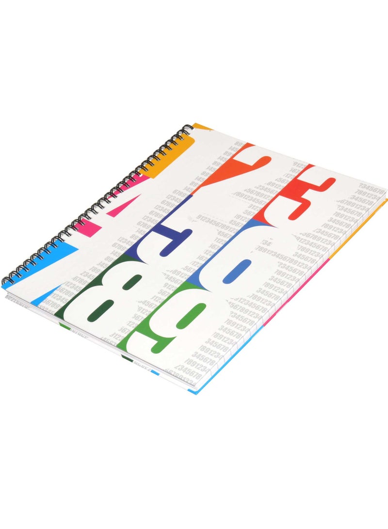 FIS LIGHT Pack of 5  Spiral Hard Cover Note Book 100 Sheets Size 10X8 Inches (25.4 X 20.32 Cm)  -LINBS1081001312 - Image 4