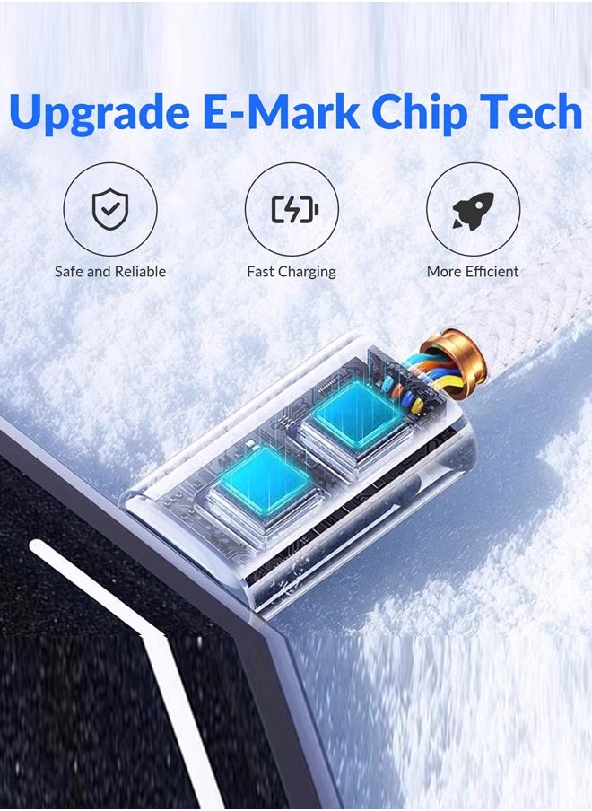 صورة العالمة - كابل شحن فائق السرعة USB Type-C إلى Type-C بطول 2 متر وقدرة 60 واط لأجهزة iPhone 16/15، iPad، iPad mini 7، MacBook Pro، Samsung S25 Ultra/S24/S23، وHuawei P70 - Image 1
