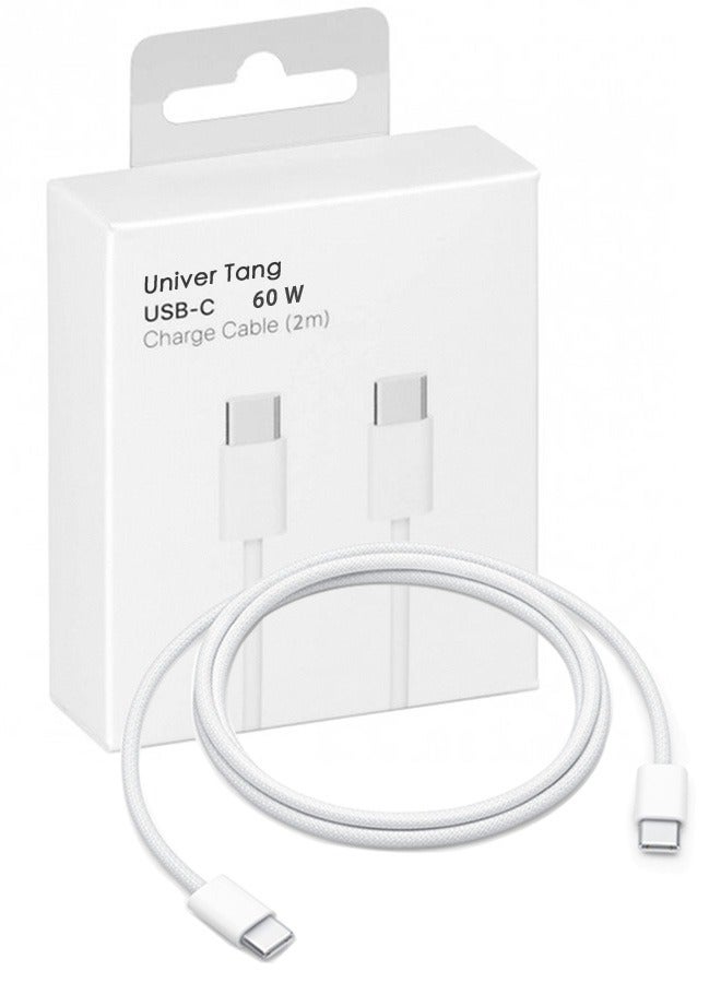Univer Tang USB type C To type-C Super Fast Charging Cable 2M For iPhone 16/15, iPad, iPad mini 7, MacBook Pro, Samsung S25 Ultra/S24/23/, Huawei P70 - Image 1
