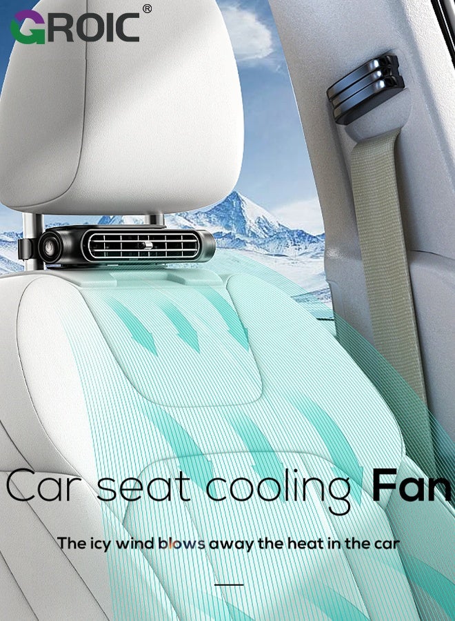 GROIC USB Car Seat Air Fan, 3 Level Adjustable Car Seat Fan, Portable Car Back Fans, Car Seat Cooling Fan, Easy to Install Car Seat Fan For Cars Trucks Pickups Sedans Vehicles - Image 2