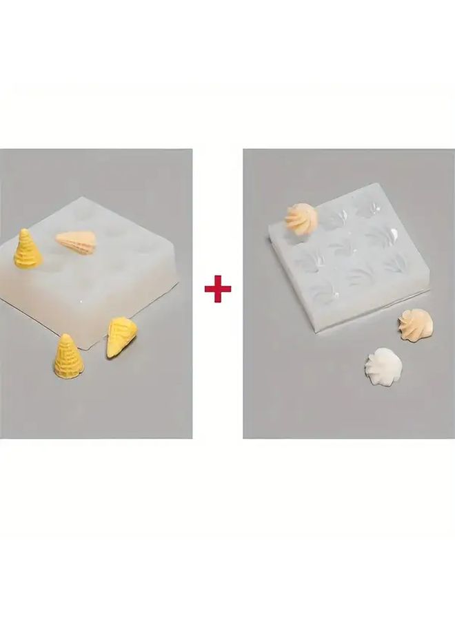 Ice Cream Mold Mini DIY Silicone Mold For Drip Glue Gypsum Candle - Image 5