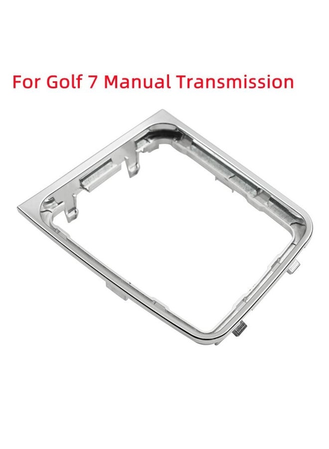 Generic For VW Manual Transmission Golf 7 7.5 Golf R Left Driving Gear Shift Knob Gaitor Boot Cover Case Frame Bracket Chrome Styling