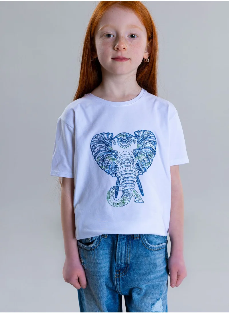 Pear Concept Kids Elephant Embroidered