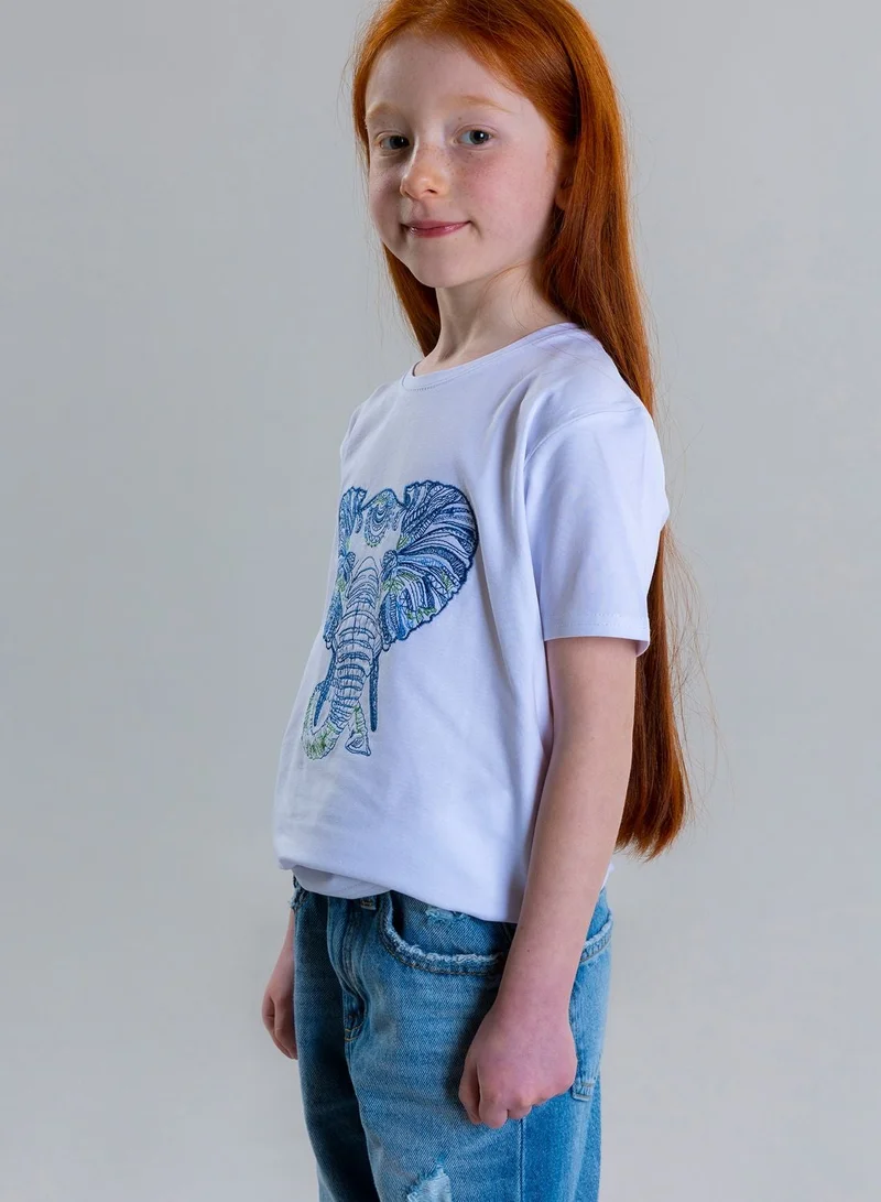 Pear Concept Kids Elephant Embroidered