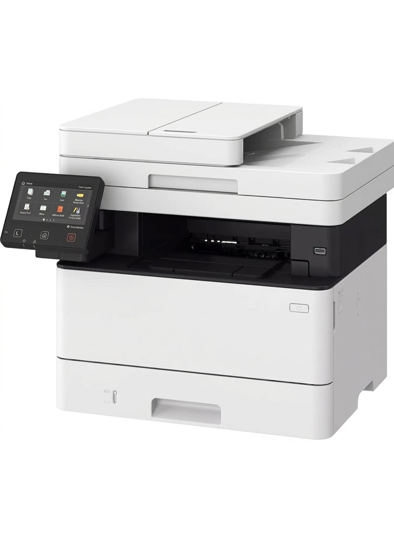 Premium Wireless All-in-One Monochrome Laser Printer - 38 ppm High-Speed 4-in-1 Desktop Printer, Copier, Scanner, and Fax with Duplex - White - Image 1
